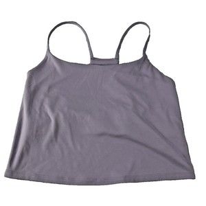 Girlfriend Collective XXL Racerback Willa Bra Tank Performance Cropped Purple